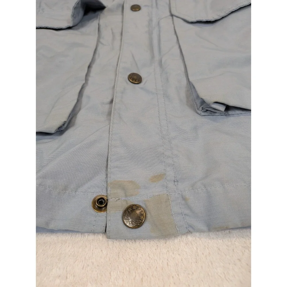 Vintage Mountain Trails Parka Large Blue Gorpcore Wool Lined‎ Field Jacket 80s